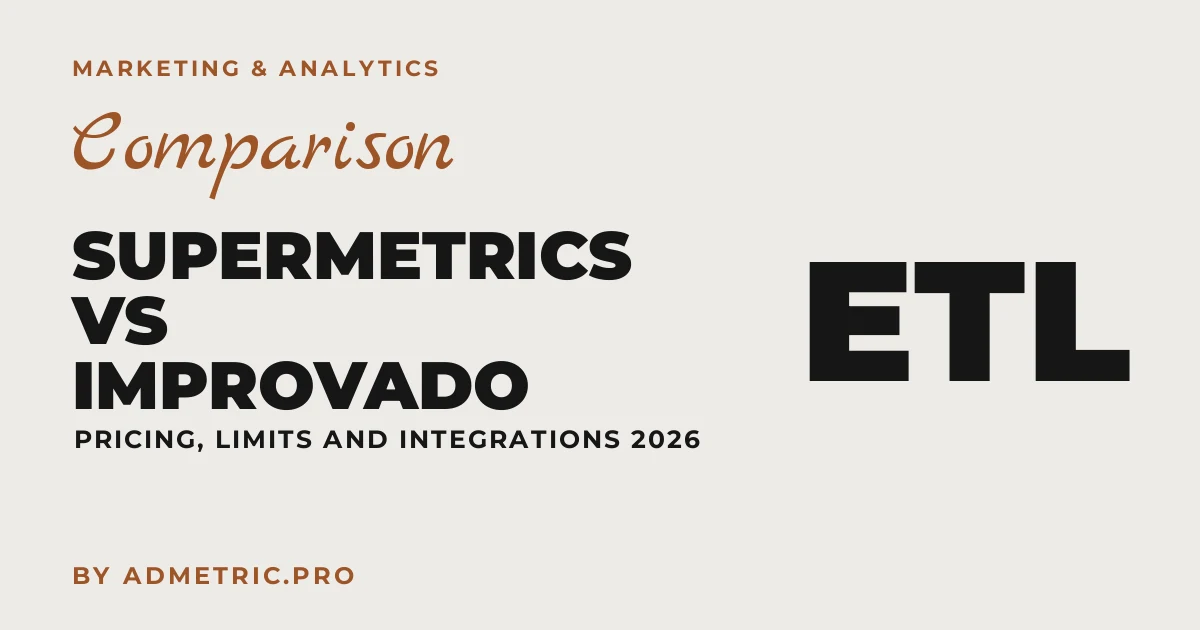 Supermetrics vs Improvado: confronto 2026